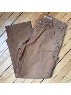 Carhartt Rugged Flex 32x30 Brown Duck Utility Carpenter Work Pants